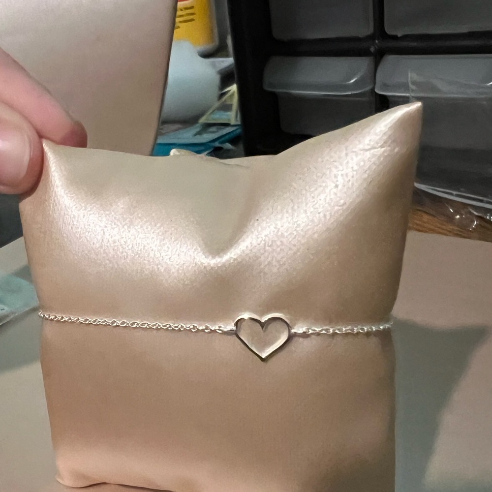 Silver Heart Bracelet petite